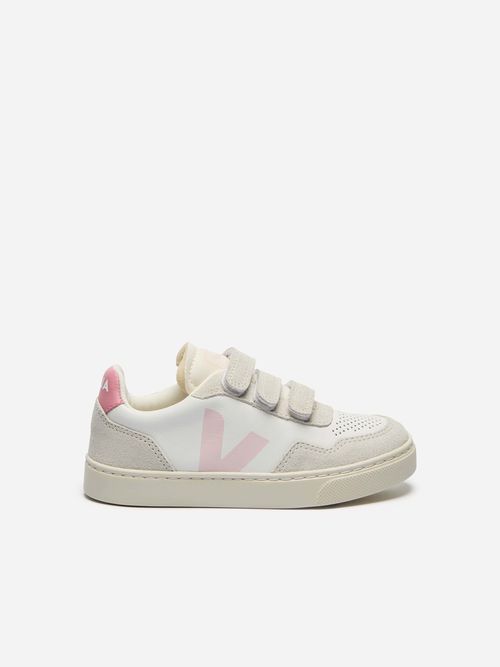 Girls Small V-90 Leather Trainers in White EU 22 UK 5 By Childsplay Clothing