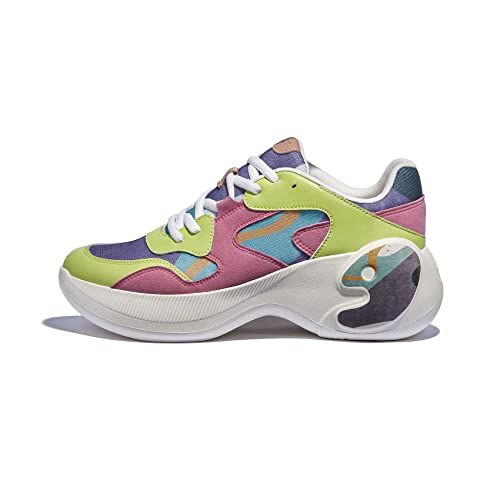 UIN Women's Travel Walking Shoes Art Painted Casual Lightweight Comfort Fashion Sneaker Zaragoza Ⅰ Blooming Moment