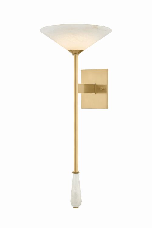 Vintage Brass LED Wall Sconce from the Lausanne Collection