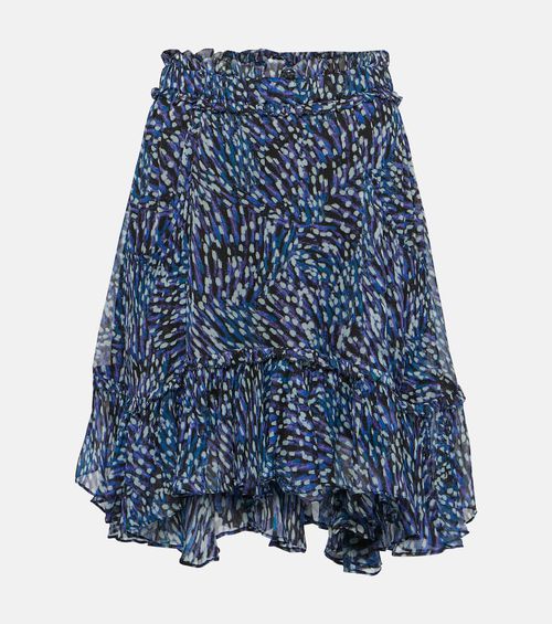 Marant Etoile Viera asymmetric printed mini skirt
