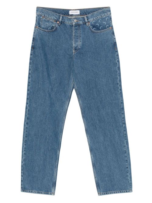 Straight leg denim jeans