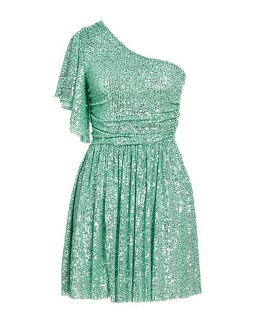 J'aime' Woman Mini dress Light green Size S Polyester