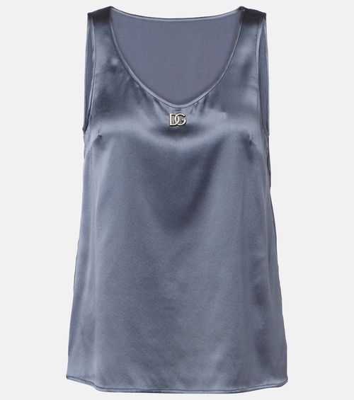 Silk-blend top