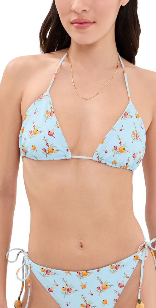 Freya Emb Tie Bikini Top Multi