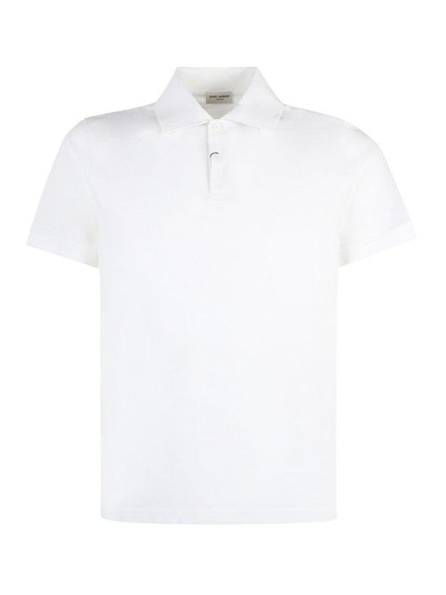 Buttoned Short-sleeved Polo Shirt