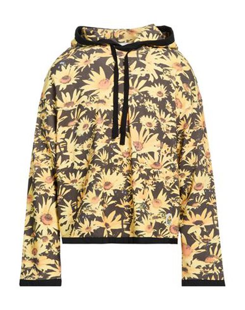Man Sweatshirt Yellow Size L Cotton