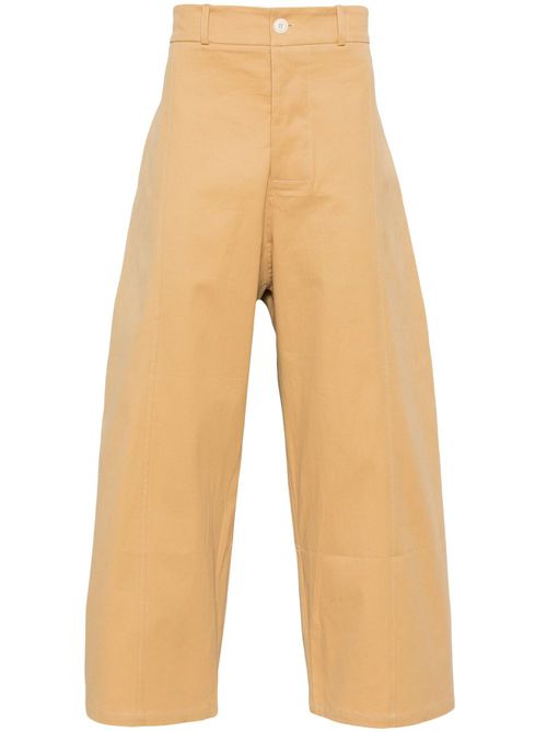 Wide-leg trousers - Yellow