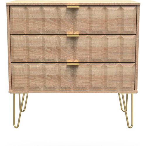 Metro 3 Drawer Chest (Ready Assembled)