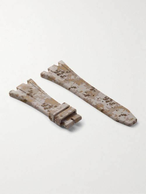 Men - Deployant 42mm Camouflage-Print Rubber Watch Strap
