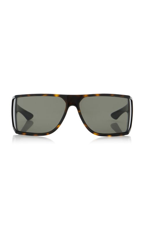 Shield-Frame Acetate Sunglasses