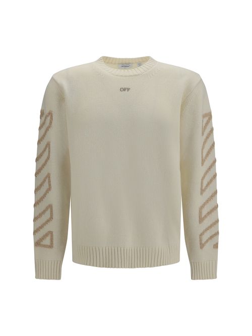 Arrow Fuzzy Sweater — Cream
