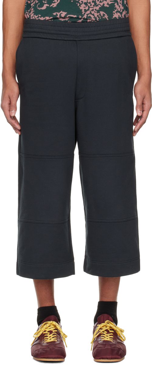 Black Loose Cotton Shorts