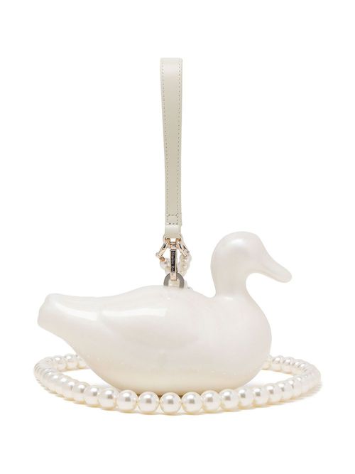Duck clutch bag - White