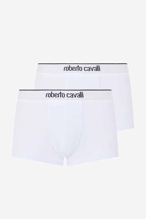 White Cotton Boxers Bi-pack