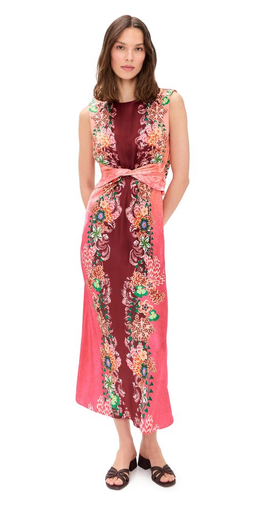 Gwen Dress Fiori Border Plmt
