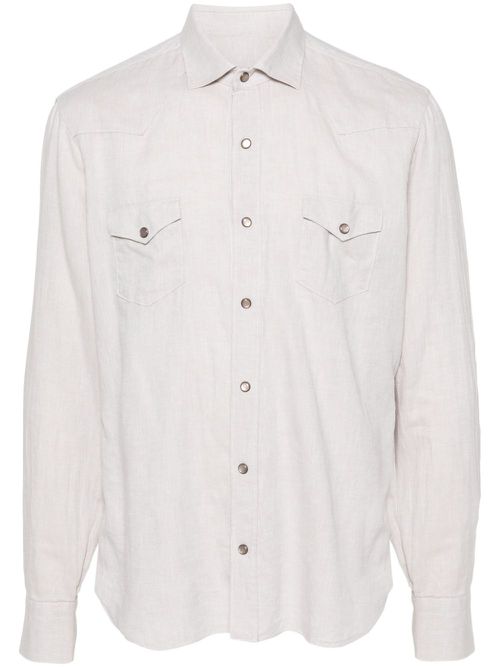 Slub-texture shirt - Neutrals