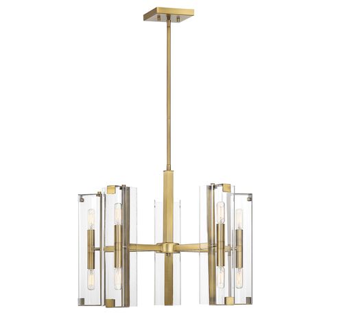 Savoy House Winfield 10-Light 25" Chandelier in Warm Bras