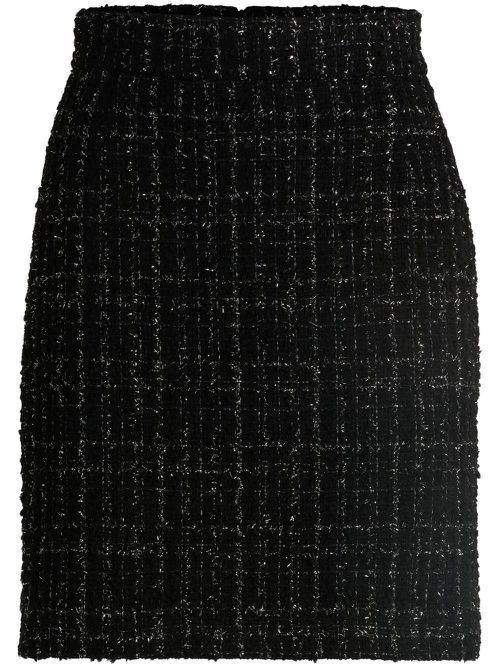 Tweed mini skirt - Black