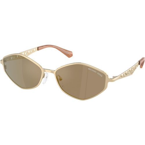 Michael Kors Vrouw Michael Kors MK1181 GOLD COAST 10144T Zonnebrillen Metaal Goud Grijs Geometrisch Normaa