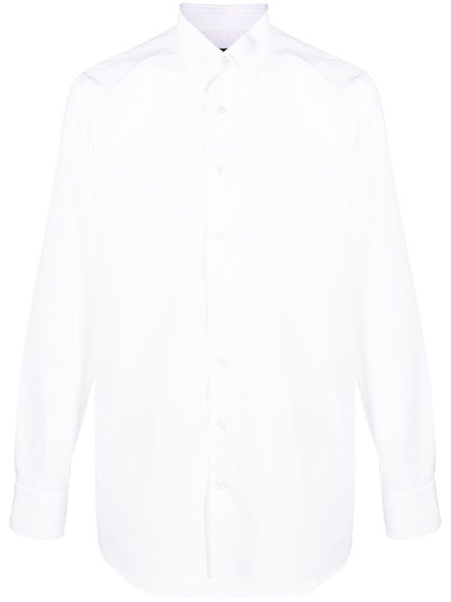 Button-up cotton shirt - White