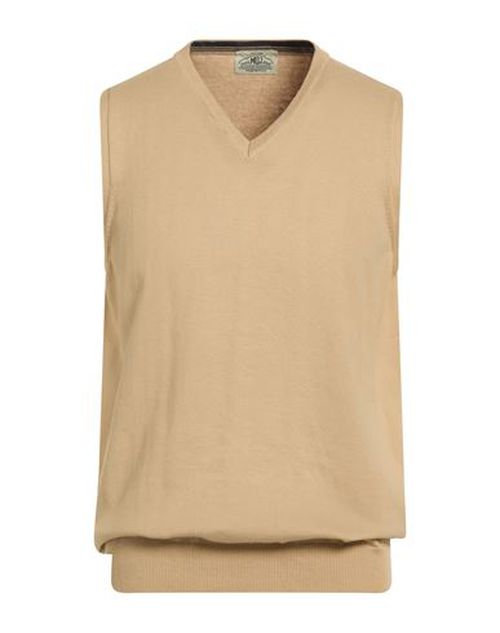 Man Sweater Beige Size 36 Cotton