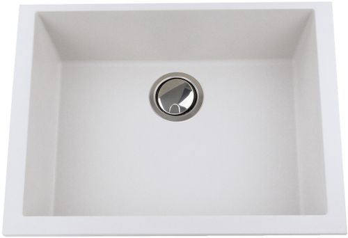 Nantucket Sinks Plymouth Collection Undermount Granite Composite Rectangle Sink PR2418W