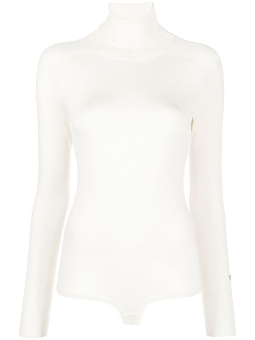High-neck long-sleeve top - Neutrals