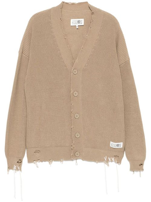 Distressed cardigan - Neutrals