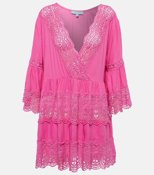 Melissa Odabash Vanessa embroidered cotton mini dress