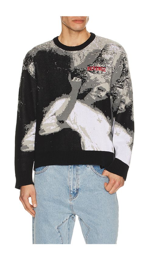 Revenge Forest Knit Sweater in Black. L. Also in M, S, XL/1X