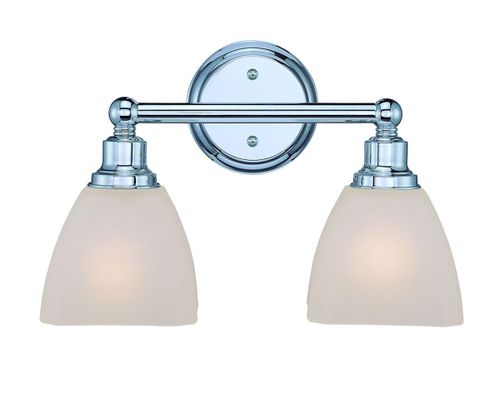 Bradley 2-Light 15" Bathroom Vanity Light in Chrome