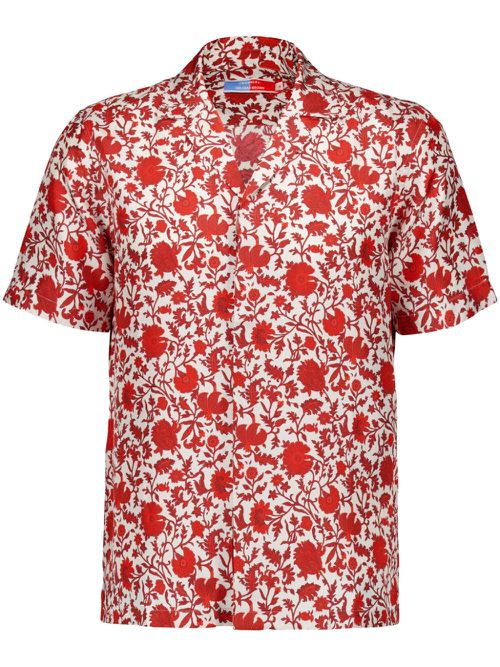 X La DoubleJ floral-print shirt - Red