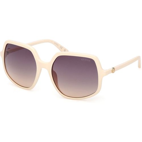 Guess Mujer Guess GU00257 25B Gafas de sol Inyectado Marfil Fumar Cuadrada Norma