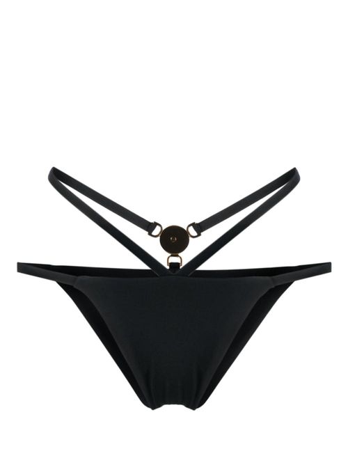 Medusa-plaque strappy bikini bottoms