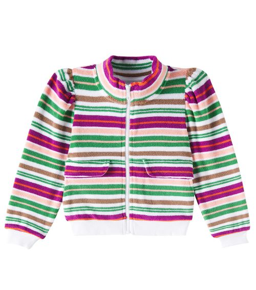 Molo Malika striped cotton-blend jacket
