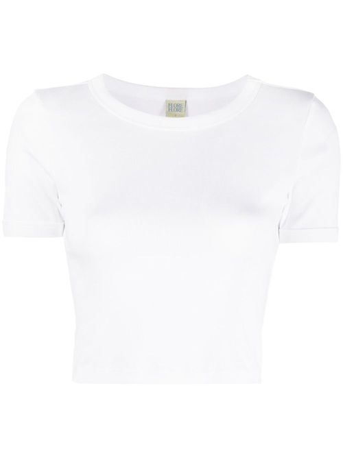 FLORE FLORE Car organic cotton T-shirt - White