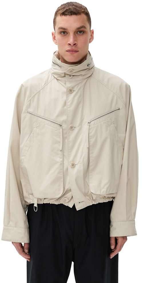 Lemaire Parachute Blouson Jacket Stone Beige