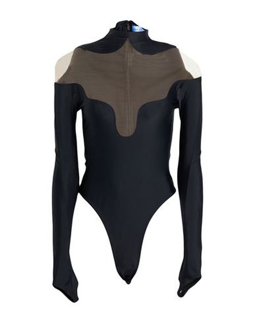 Woman Bodysuit Black Size 8 Polyamide, Elastane