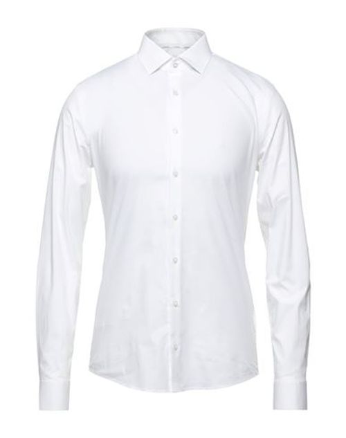 Man Shirt White Size 16 ½ Organic cotton, Elastane