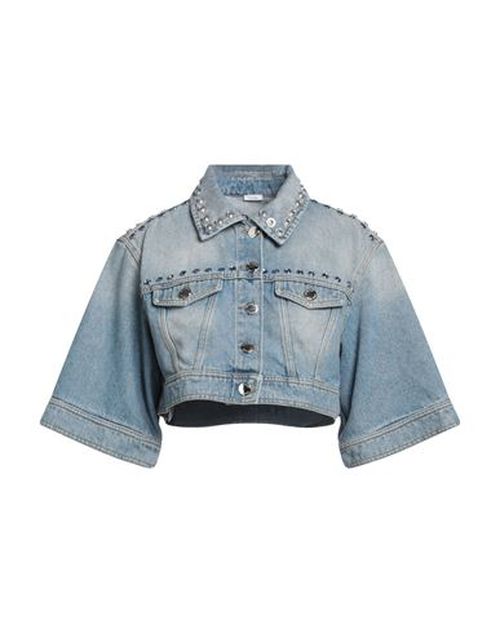 Denim Woman Denim outerwear Blue Size 2 Cotton