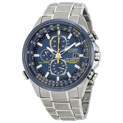 Eco Drive Blue Angels Chronograph Mens Watch AT8020-54L