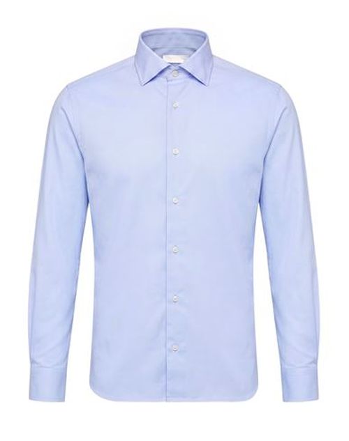 Man Shirt Light blue Size L Cotton