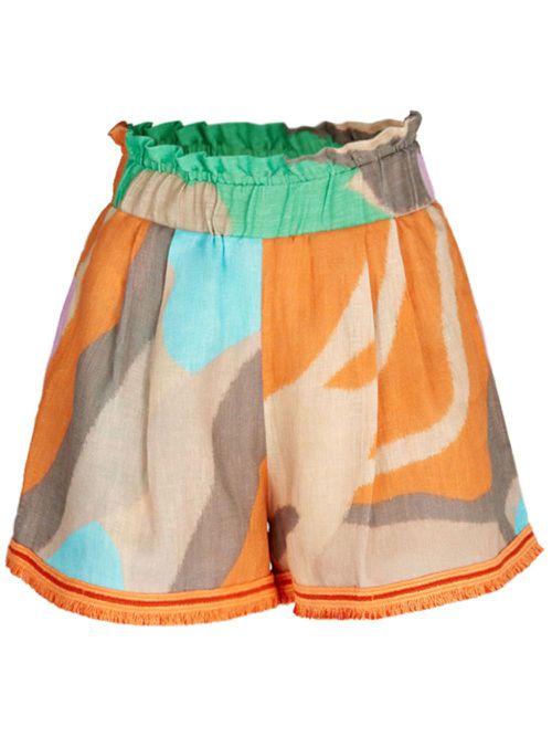 Giorgio abstract-print shorts - Orange