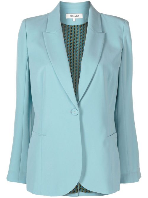 Single-breasted blazer - Blue