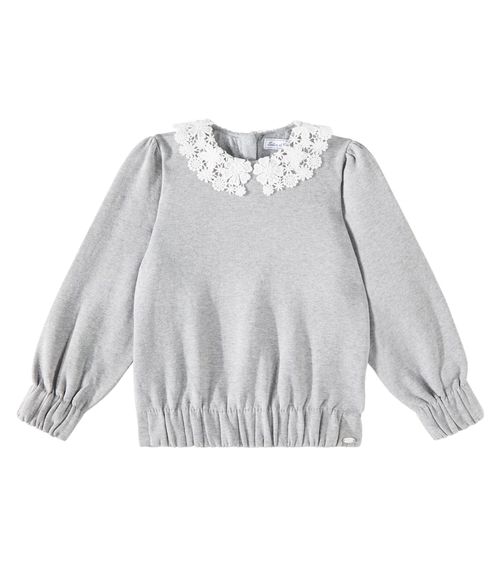 Tartine et Chocolat Embroidered cotton jersey sweatshirt