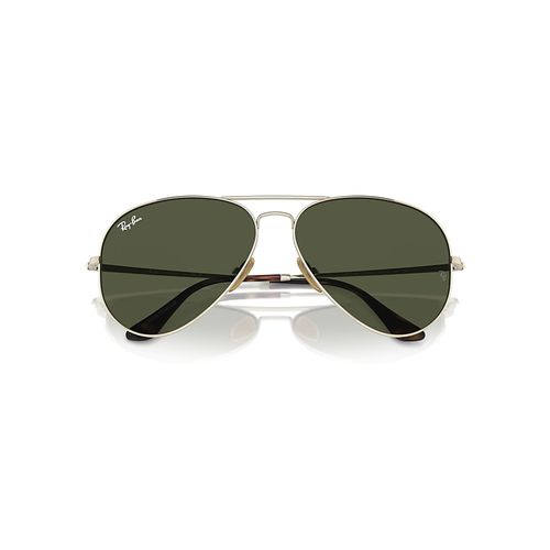 Ray-Ban Aviator Titanium Sunglasses Arista Gold Frame Green Lense