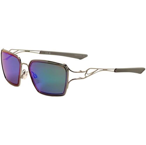 Unisex 57 mm Silver Sunglasses
