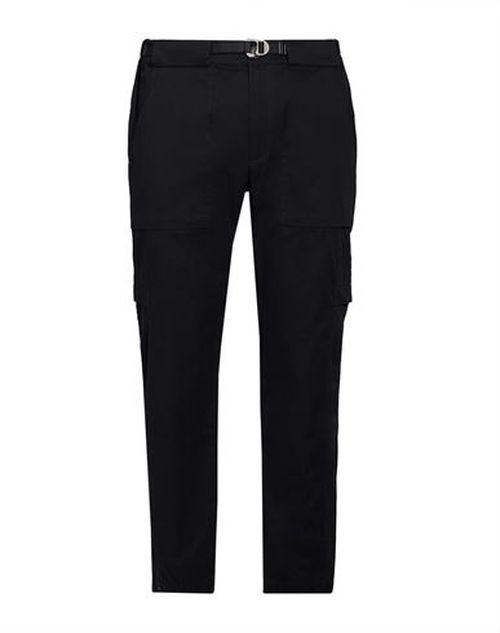 Man Pants Black Size L Cotton, Elastane