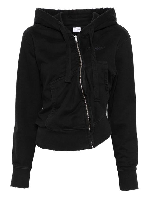 Vaquera twisted hoodie - Black