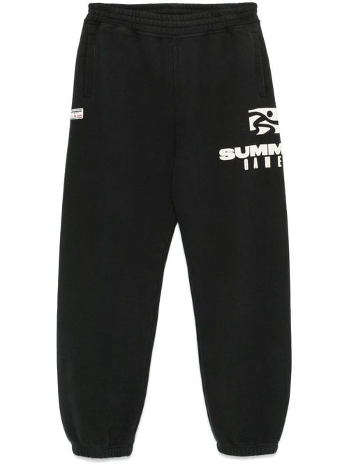 Logo-print track pants - Black